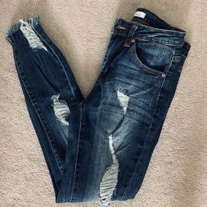 Kan Can skinny jeans (jegging) distressed